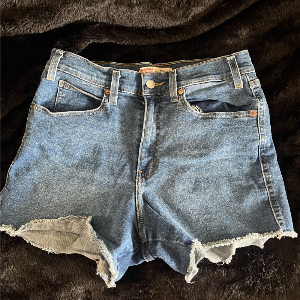 Signature Levi Strauss High Rise Heritage Shorts